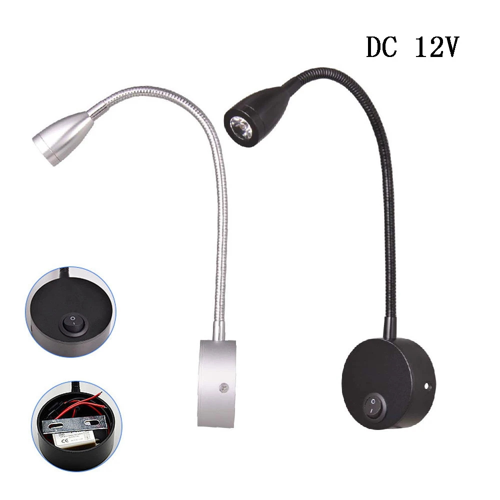 1-2 × LED Interior Spot Reading Light Camper Van Caravan Boat Touch Switch UK EB
