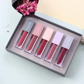 

5 Colors/set Makeup Lipstick Set Matte Lipstick Liquid Lipstick Lip Gloss Matte Batom Matte Maquiagem Maquillaje TSLM1