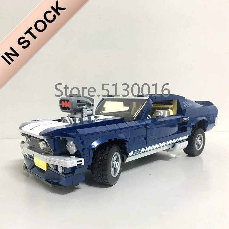 Tanie W magazynie Creator Car Technic Forded Mustanged 21046 21047 G500 Mini Cooper Building Blocks kompatybilny 10262 10265 MOC 2465