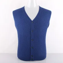 Мужской кардиган из натурального козьего кашемира с Аргайлом и зернистой текстурой, умный Повседневный Кардиган, однобортный свитер с v-образным вырезом, S-3XL, розничная, whilesale