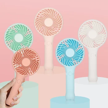 

New Portable Mini Fan Handheld Cooling Fan USB Rechargeable Fan with 1200mAh Battery for Outdoors Home