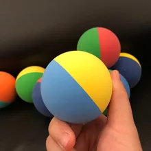 12 шт./лот, 6 см, двухцветная ракетбол, сквош, низкая скорость, резиновый полый мяч, тренировочный, для соревнований, высокая эластичность, случайный цвет