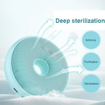 

Portable Air Purifier Ozone Generator Air Cleaner PM2.5 Filters USB Charging Low Noise Household Refrigerator Car Air Purifier