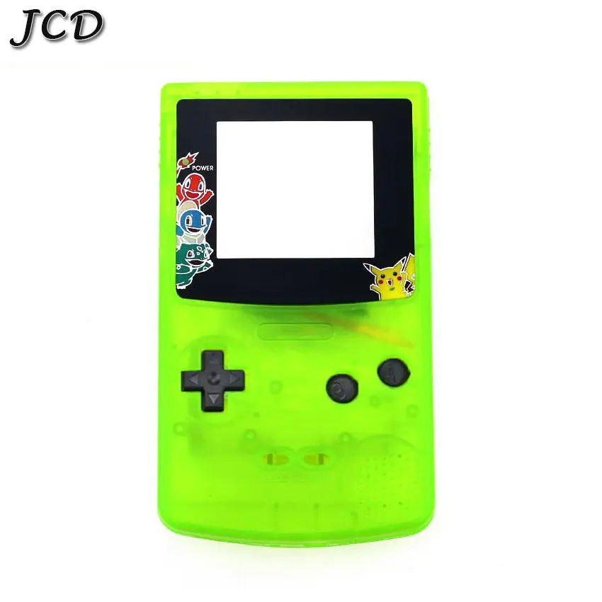 clear grren JCD полный корпус оболочка Крышка для nintendo Gameboy цвет для GBC Ремонт Часть корпус оболочка Пакет с кнопкой набор - Цвет: clear grren