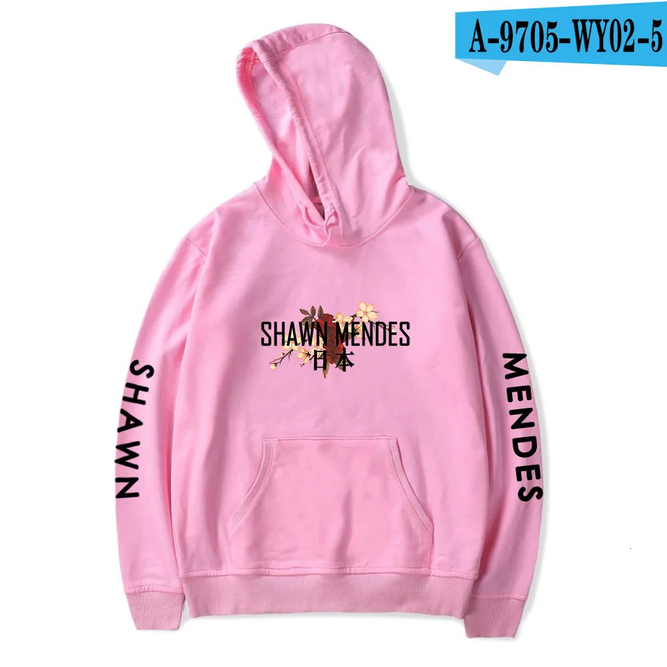 E-Pink Тренд Shawn для мужчин des мужчин и женщин круглый вырез легко принести в полночь толстовки, свитшоты, куртки повседневная негабаритная толстовка с капюшоном - Цвет: E-Pink