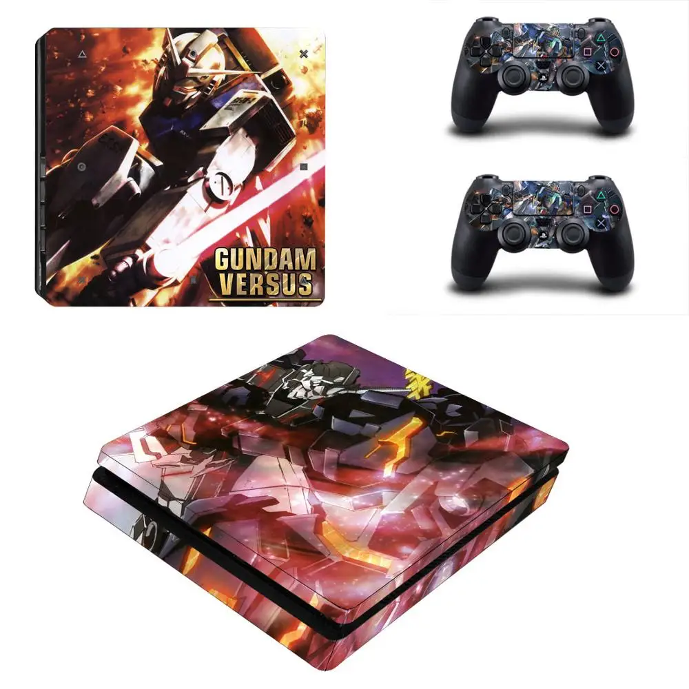 YSP4S-1599 Gundam Versus PS4 Slim sticker s PS 4 Play station 4 Slim Skin sticker Pegatinas для playstation 4 Slim консоли и контроллера - Цвет: YSP4S-1599