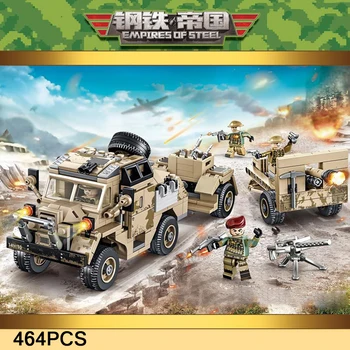 

ww2 military Britain 25 pound artillery Tractor Vehicle building block world war army forces figures bricks toys for boys
