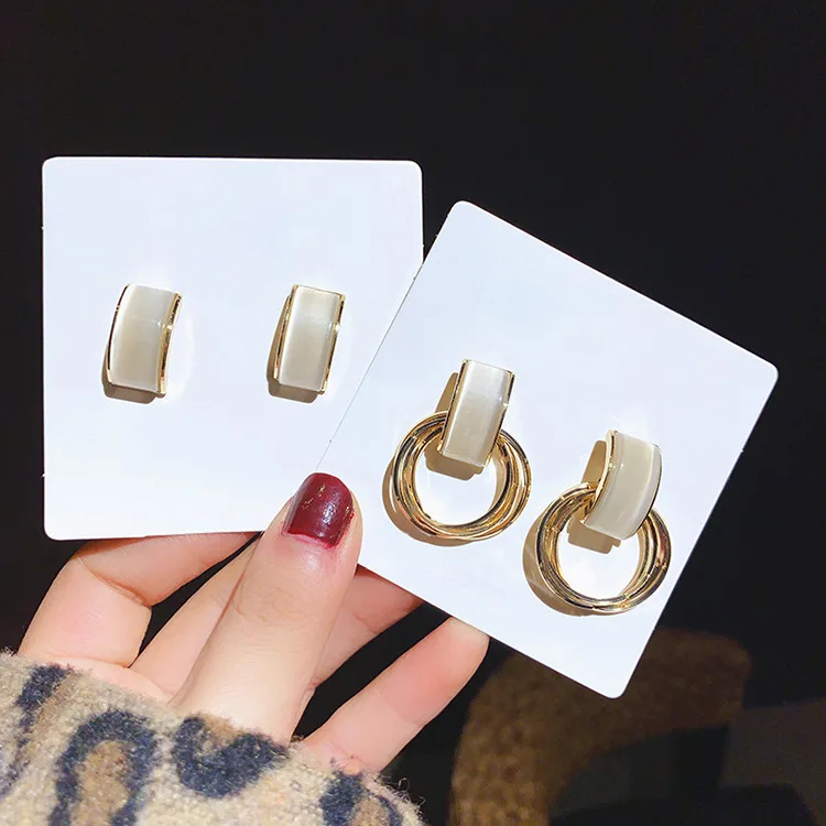 Женские акриловые сережки-подвески геометрические сережки с уксусной кислотой