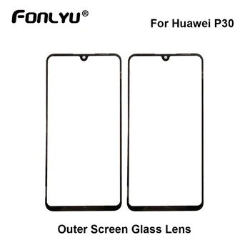 10 個の高品質フロントスクリーンの外側ガラスhuawei社P30 プロメイト 20pro 30pro液晶画面ガラススクリーン交換