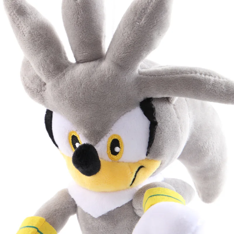 28cm Sonic Plush Doll Black Blue Yellow Hedgehog Soft Stuffed Toy Hot Game Shadow Knuckles Tails For Children Christmas Gifts