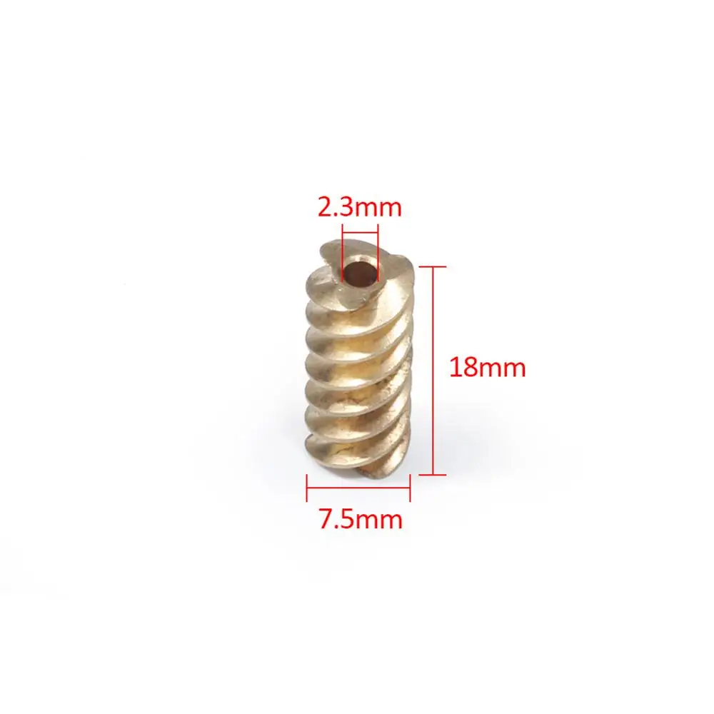 

5pcs/lot 7.5*18*2.3 copper worm gear for 385 motor