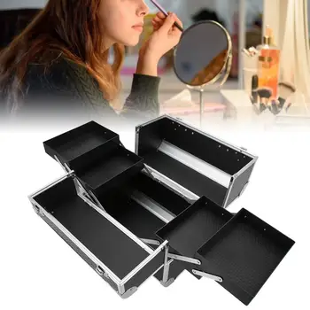 

Multifunctional Aluminium Alloy Makeup Storage Box Hairstyling Manicures Tattoos Tool Case