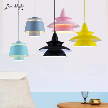 

Nordic E27 Led Pendant Light Colorful Umbrella Led Suspend Lamp Dining Room Led Pendant Lamp Led Light Indoor Lighting Fixtures