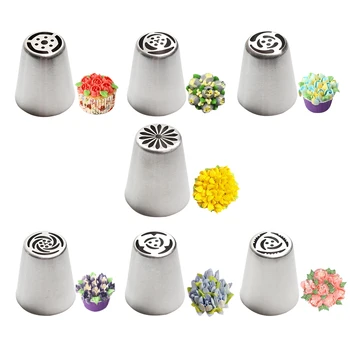 

13Pcs/Set Many Size Icing Piping Nozzles Tips Cake Decorating Sugarcraft Pastry Cake Tools Rose Flower Cream Pastry Tips