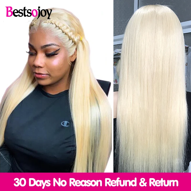 Price Bestsojoy 613 Blonde Lace Front Wig Brazilian Remy Human Hair Wigs for Black Women Straight 13x4 Transparent Lace Wig