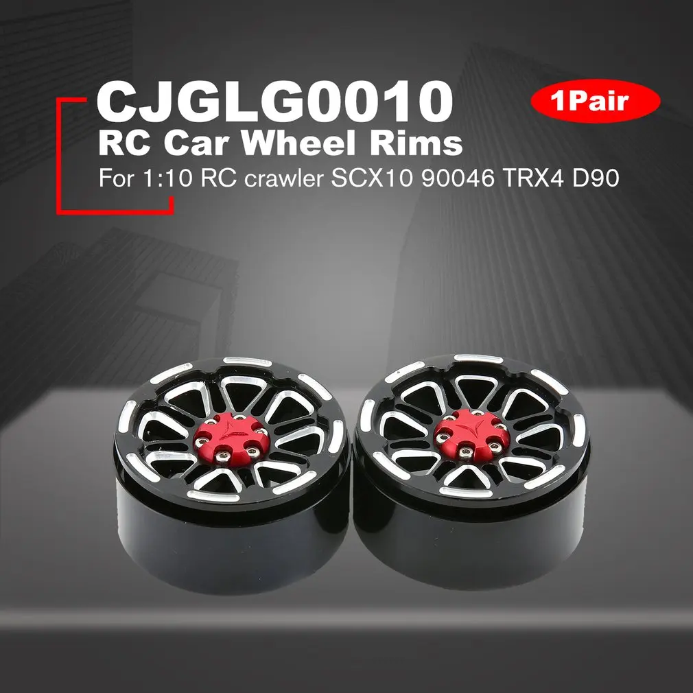 1 пара/2 пары сплав 1,9 ЧПУ Колесные диски для 1/10 RC комплект автомобильных принадлежностей для передней и задней оси SCX10 SCX10 II 90046 Traxxas TRX4 D90 CJGLG0010
