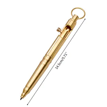 

Practical Bolt Action Type Retro Ballpoint Pen Writing Tool Unique Design Gifts