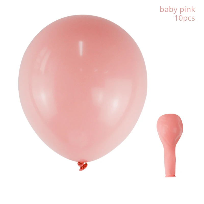 10pcs balloons Посуда в розовый горошек с горячей штамповкой для девочек, для первого дня рождения, украшения, тарелки, чашки для свадьбы, невесты, вечерние принадлежности для детского декора - Цвет: 10pcs balloons