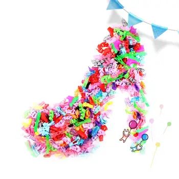 

None 120Pcs Cute Diverse Unrepeatable High Heel Sandal Booth Shoes for 29CM Princess Dolls