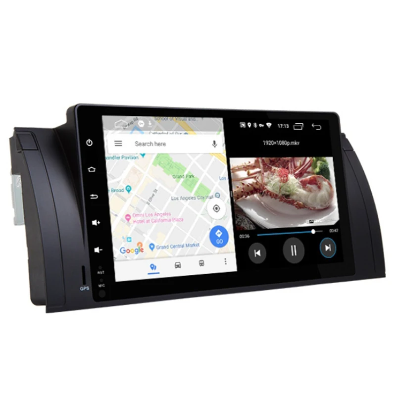 1 Din Android 9,0 Автомобильный мультимедийный радио для E39 X5 E53 M5 Dvd аудио gps Навигация экран головное устройство Wifi DAB+ DSP 2GB