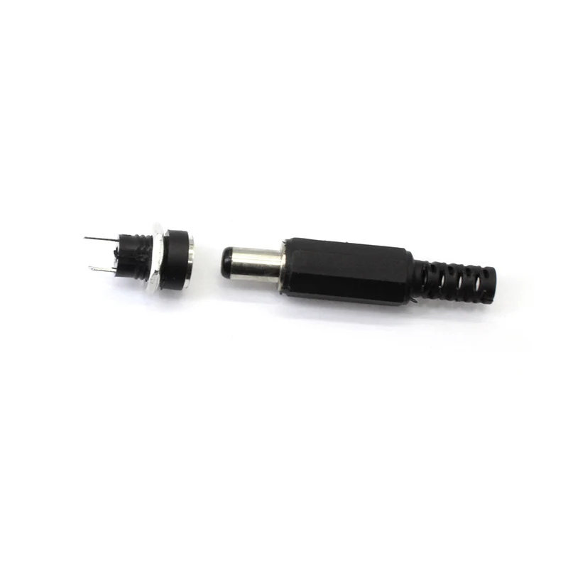 DC 5.5x2.1 Power Wire Connector Conjunto Feminino Plug Cable Waterproof Jack Tomada Electrico 5.5x2.5 Interface Socket Conector