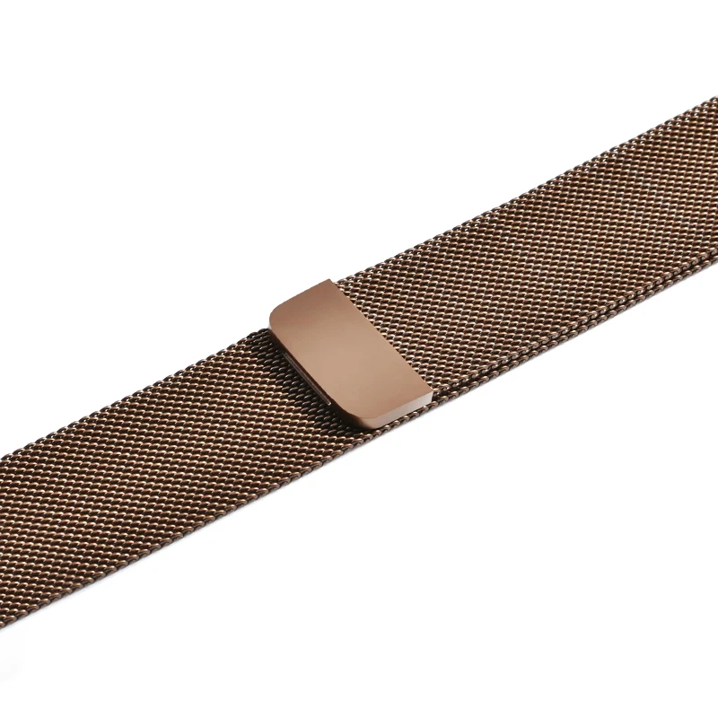 Миланская петля браслет из нержавеющей стали магнитный ремешок для Apple Watch 5 4 3 2 1 42 мм 38 мм браслет ремешок для iwatch 4 5 40 мм 44 мм - Цвет ремешка: Brown