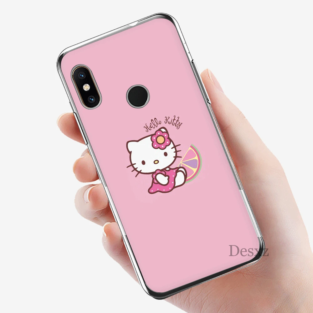 Чехол для телефона для Xiaomi mi CC9 CC9E 9T mi x 2 S, 6, 8, 9, SE A1 A2 5X 6X макс 3 A3 Pro Lite чехол «Hello Kitty», «Хелло Китти»