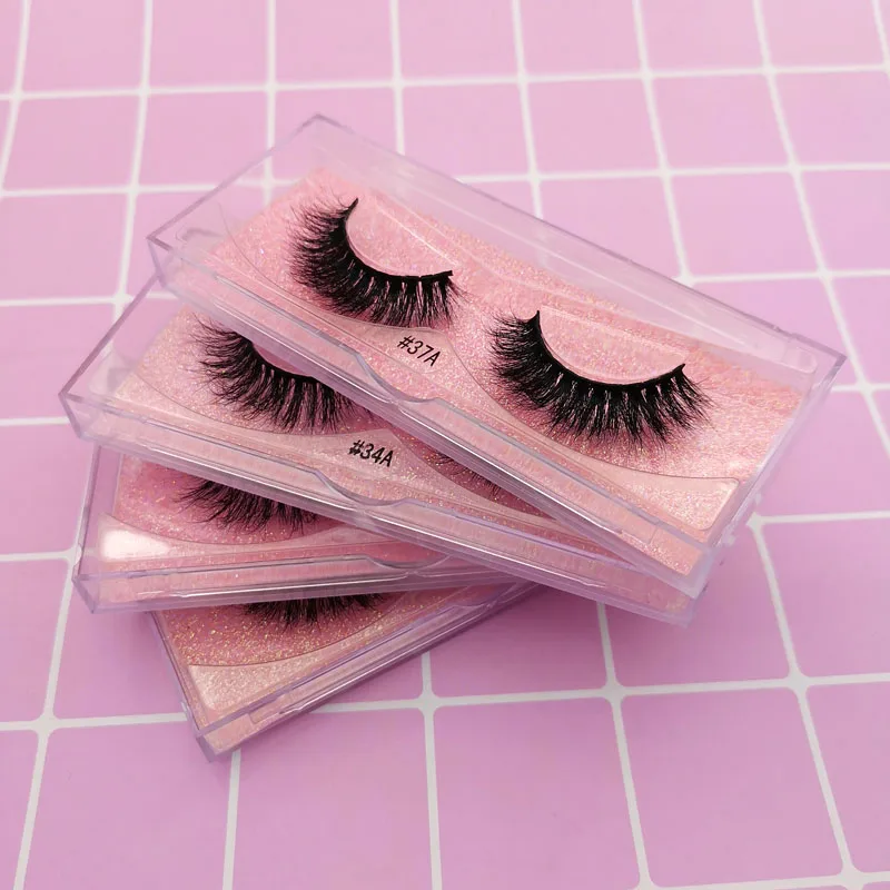 SDSP 1 Pair Makeup Tools False Eyelashes Dramatic Mink Lashes Fluffy Lashes Natural Volume Eyelashes Wispy 4