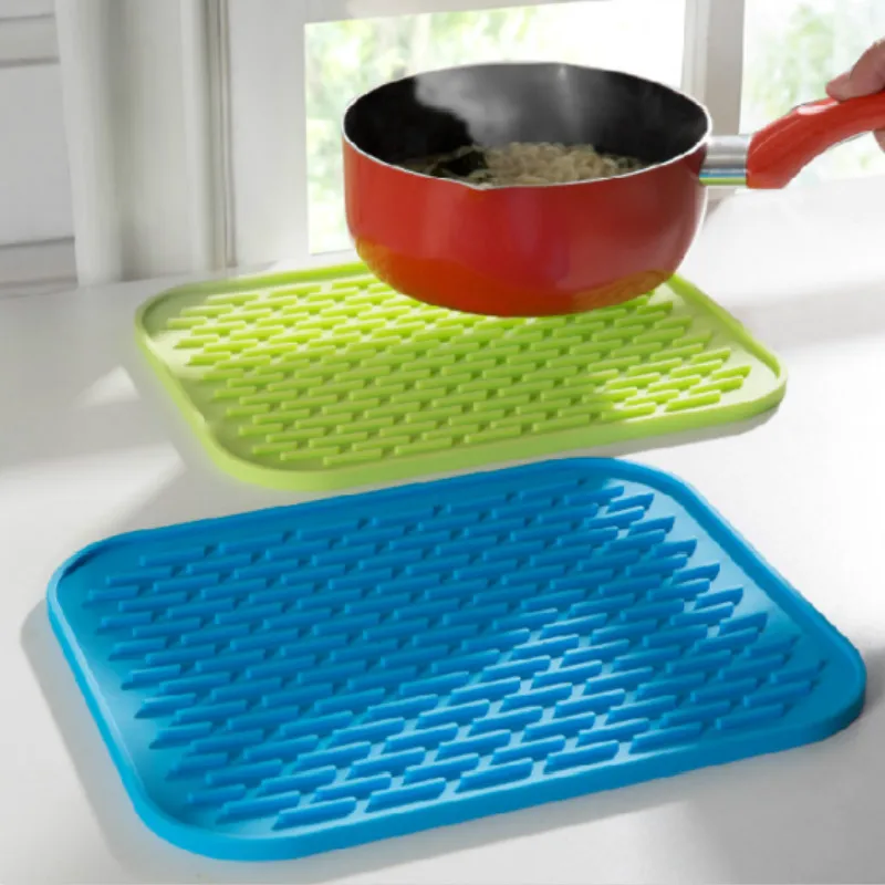 

Non-Slip Heat Resistant Mat Silicone Coaster Cushion Pot Holder Hot Pad Table Silicone Mat Kitchen Accessories pf9124