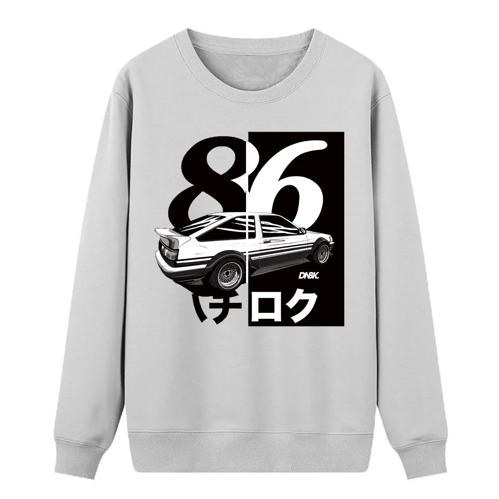 

Initial D Hoodies Women Harajuku Sweatshirts Hoodie 2019 New Winter Autumn Fleece Warm Japanese Anime Print Gray Sportswear