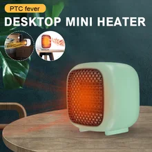 

800W Mini Electric Heater Portable Desktop Fan Heater PTC Ceramic Heating Warm Air Blower Home Office Warmer Machine for Winter
