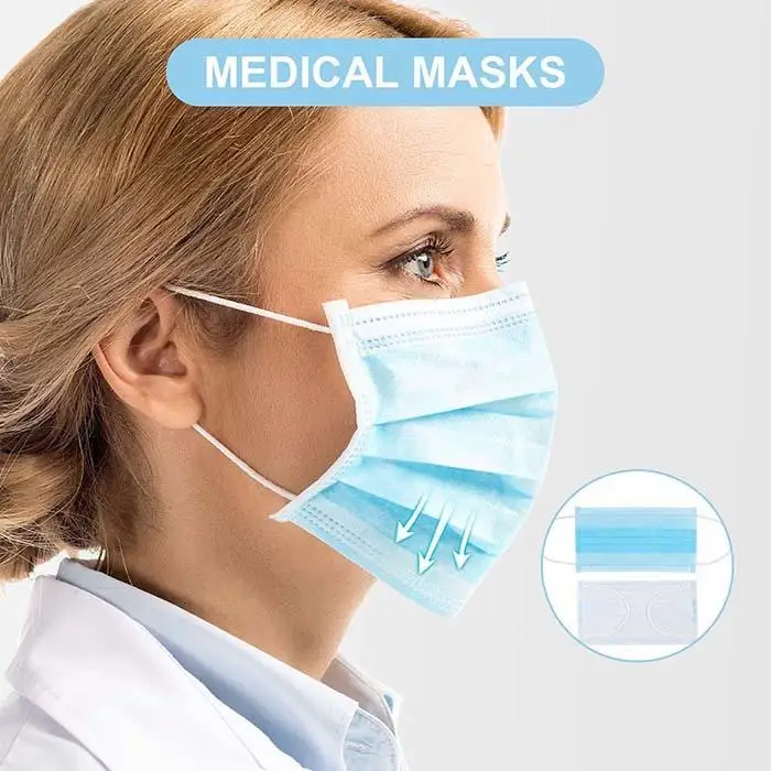 

50 Pcs Anti-Dust Dustproof Disposable Earloop Face Mouth Masks Facial Protective Cover Masks