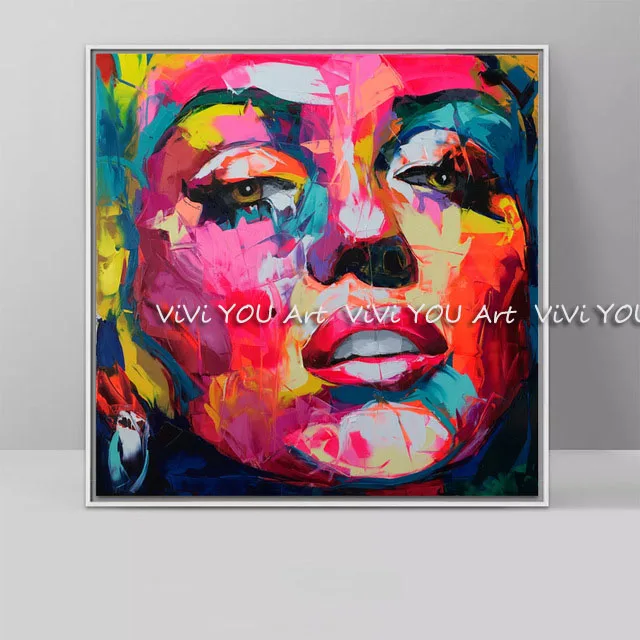 Ручная работа Франсуаза Nielly Мэрилин Монро портрет, холст, живопись палитра нож лицо масляная живопись Настенная картина для гостиной
