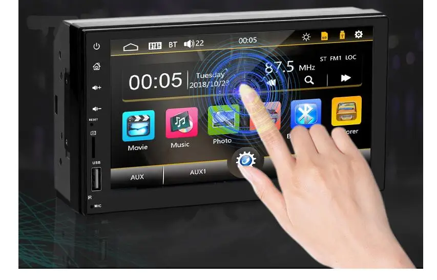 JMANCE автомобильный mp5 плеер Емкостный сенсорный экран mp5 automotivo multimidia 7019 видео плеер подголовник Автомобильный Монитор pantalla para