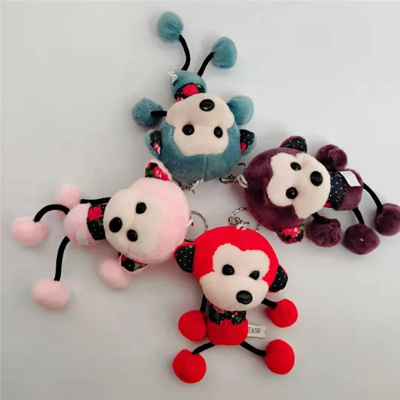 Cute Hanging Leg Monkey Plush Pendant Animal Stuffed Toys New Year Gift Hot Sale New 1PCS 12cm HANDANWEIRAN