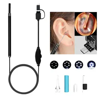 

3 In 1 Visual Cut Ear Spoon With Luminous Endoscope For Eardrum/mouth/gums/throat Ear Wax Cleanning Removal Health Care Tool Kit