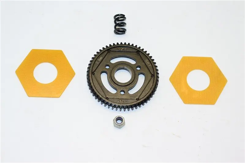 Сталь#45 Spur gear(57 T/55 T/56 T) GPM SSCX2057T для гонки по оси 1/10 RC автомобиль SMT10 AX90055 AX90057