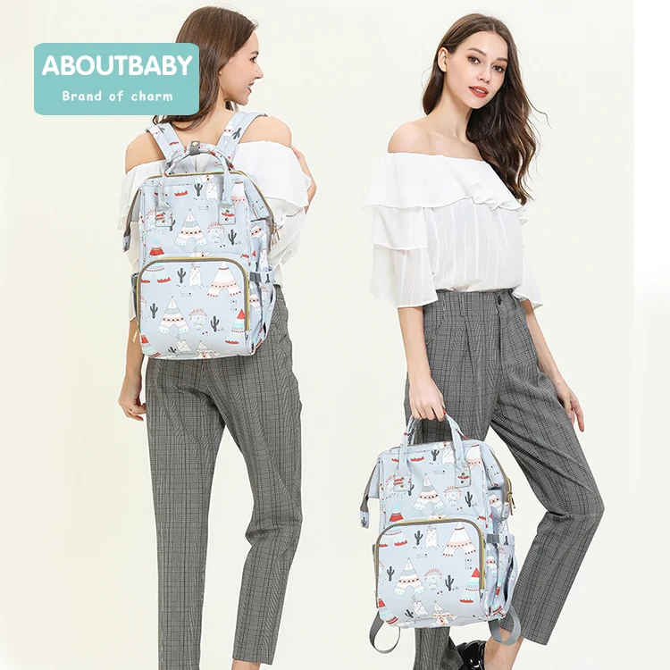 Aboutbaby модная сумка для мам и мам с ремнями для детских колясок, многофункциональная сумка для подгузников, рюкзак, сумка для подгузников