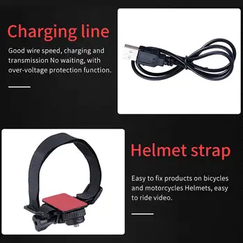 Mini Lighting Action Dash Cam Waterproof 1080P 120 Degree Wide Angle Helmet Sports Camera Flashlight Loop Recording Webcam 6