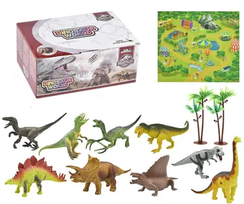 

Jurassic Dinosaurs Park Toy Pterosauria Triceratops Indomirus T-Rex Dinosaurs World Figures DIY Scenario Kids Toy Gift
