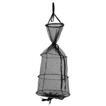 

Newest Folding Fishing Net Nylon Black Drive-in Net Monofilament Small Mesh Fish Net Cage Fishing Tackle Accessories