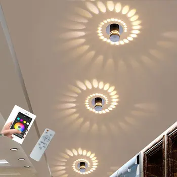 

App Smart Morder LED Downlight Stepless dimmable CCT 2.4G Remote RGB 6W 10W RGBW Gallery Front Balcony Lamp Porch corridor Light