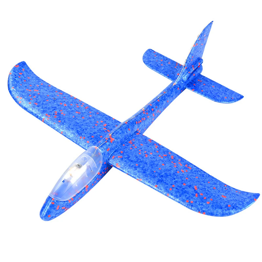 

Aircraft Hand Throw Flying Glider Foam Plane LED Light-up Luminous Toys for Children DIY Airplane Model Kids Boys Gift