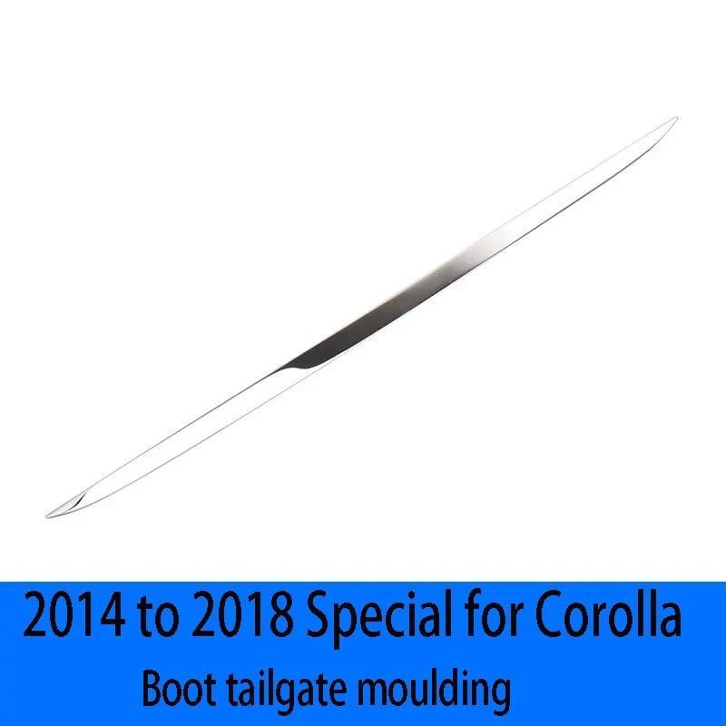 

2014 to 2018 for Toyota Corolla tail door trim for LEVIN trunk trim 1.2t Carola double engine trim