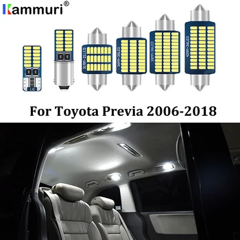 

KAMMURI 15Pcs Error Free White LED Car Interior Light Package Kit For 2006 - 2016 2017 2018 Toyota Previa LED Interior Lights