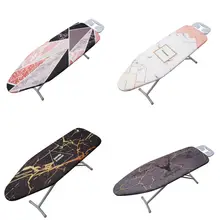 Хлопковая не нагревающаяся Крышка для гладильной доски, большая железная Толстая мягкая машина, моющаяся, без застежек, с мраморным принтом, чехол для гладильной доски