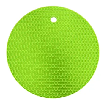 

Round Silicone Rubber Pad Multifunctional Heat Insulation Tableware Mat Slip-resistant Insulation Pad Placemat Dining