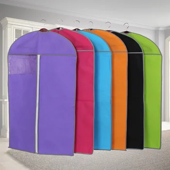 

New Style Clothing Dust Cover Nonwoven Fabric Suit Overcoat Transparent Storage Bag Clothes Stereo Dustproof Bag