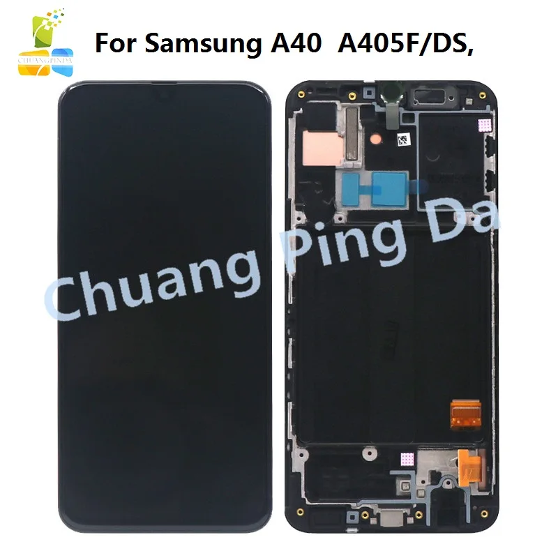 5," для samsung Galaxy A40 lcd A405 A405F SM-A405F дисплей сенсорный экран с рамкой дигитайзер сборка для samsung A40 lcd A405DS