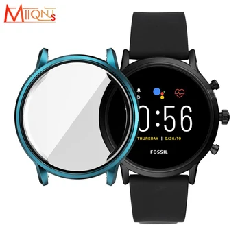 

Luxury Ultra Thin Plating Watch Cover Soft TPU Watch Case Screen Protector for Fossil Gen 5 Carlyle Smart Watch Accessories